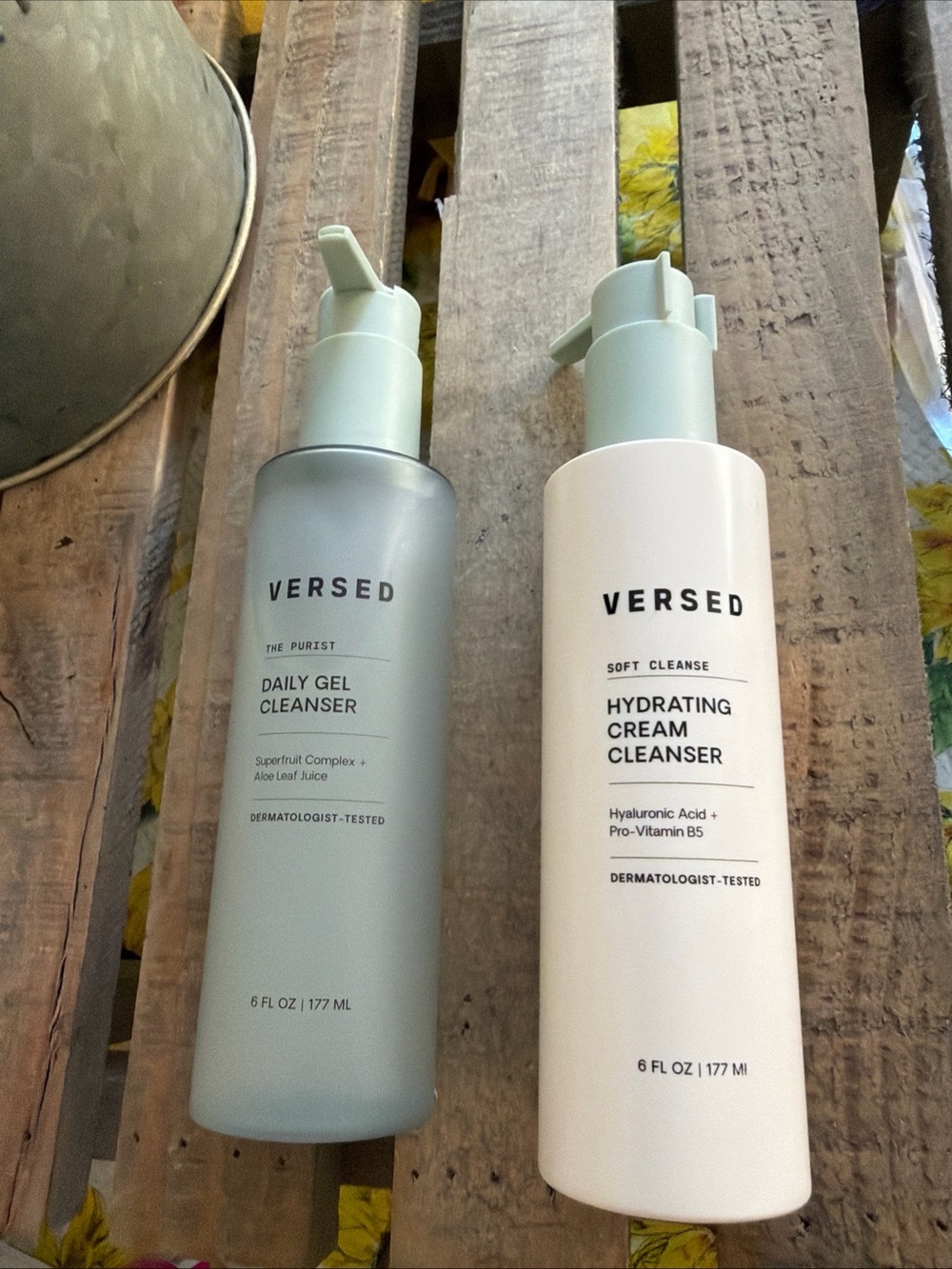 Versed daily gel cleanser &  Hydrating Cream Cleanser -